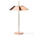 LED Metal Besides Rose Gold Table Lamp Decoration